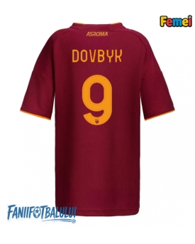 AS Roma Artem Dovbyk #9 Tricou Fotbal Replică 2025-26 Femei Acasa